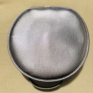 Neiman Marcus | Cosmetic Bag | Silver Round Cosmetic Bag